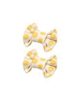 Lemon Bow Clips